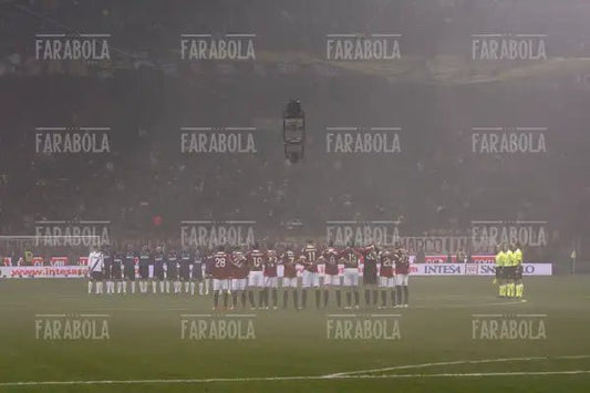 Minuto di silenzio a San Siro, Milan vs Inter, 2012 - Farabola Immagine digitale