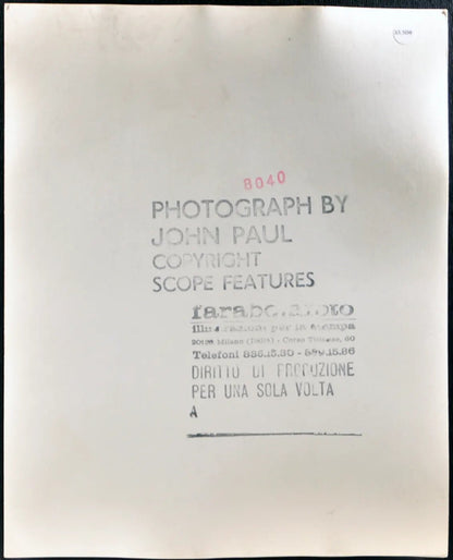 Modella anni 80 Ft 35508 - Stampa 20x25 cm - Farabola Stampa ai sali d'argento