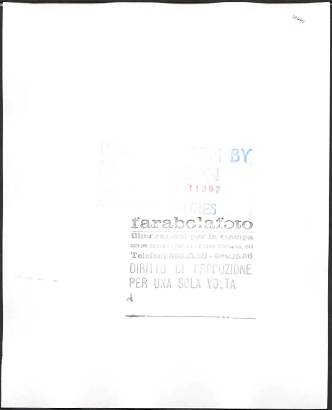 Modella anni 80 Ft 36990 - Stampa 20x25 cm - Farabola Stampa ai sali d'argento