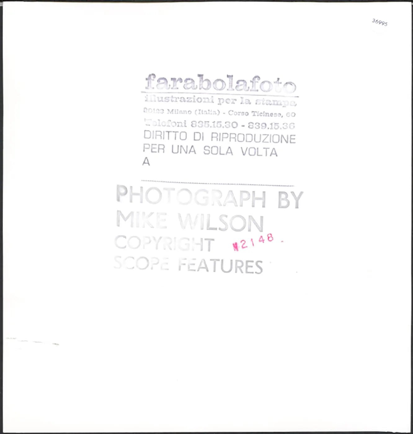 Modella anni 80 Ft 36995 - Stampa 20x20 cm - Farabola Stampa ai sali d'argento