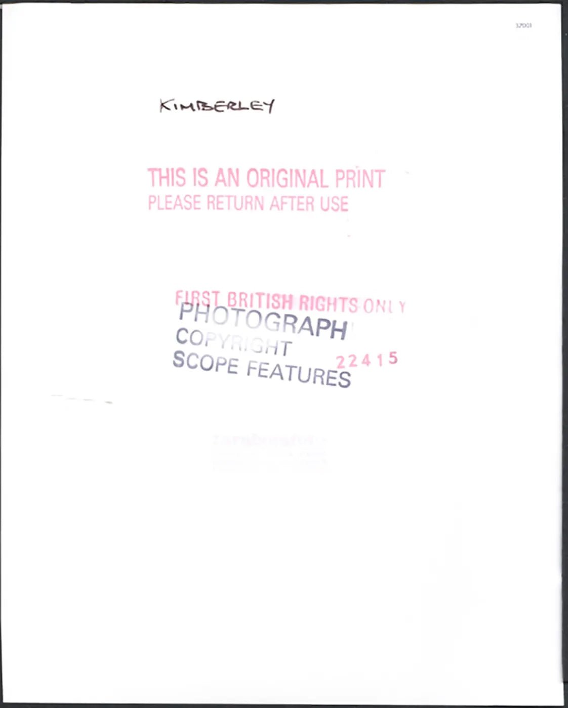 Modella anni 80 Ft 37001 - Stampa 21x27 cm - Farabola Stampa ai sali d'argento