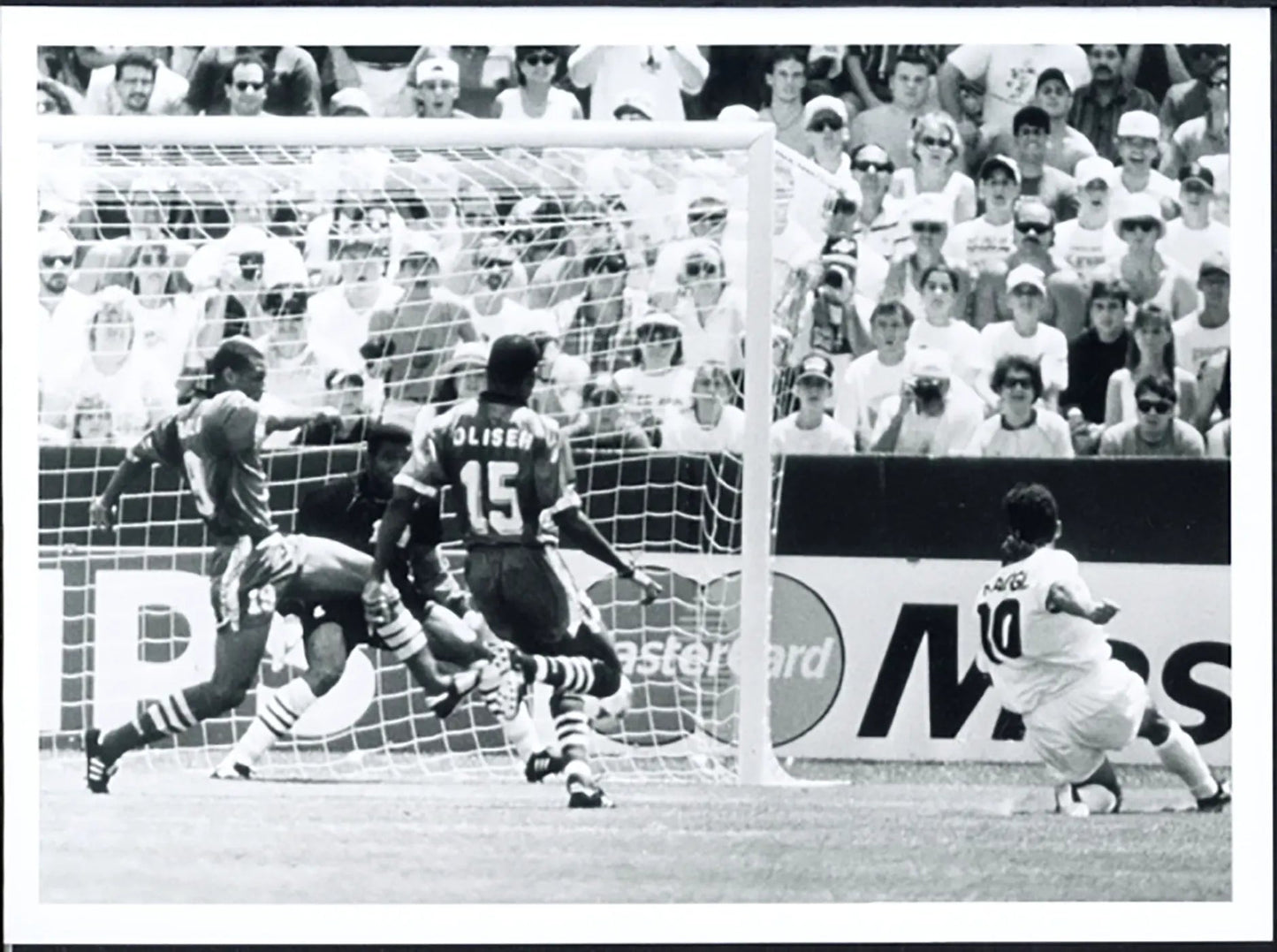 Mondiali 1994 Italia vs Nigeria Baggio Ft 5400 - Stampa 24x18 cm - Farabola Stampa ai sali d'argento