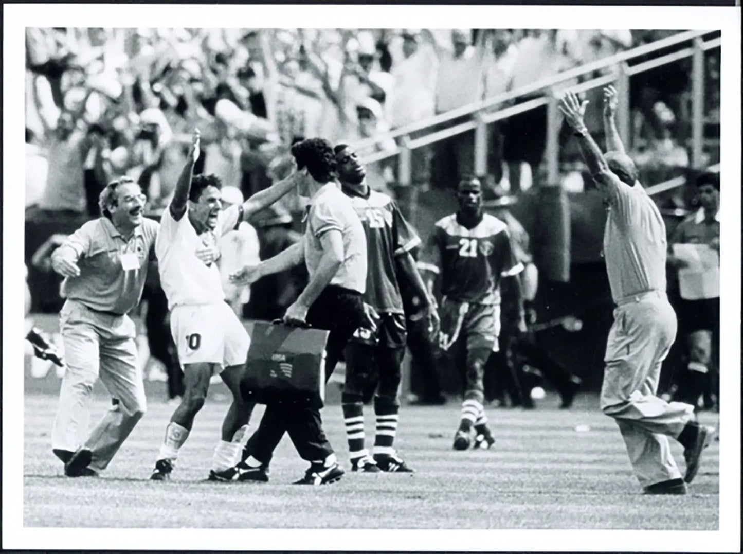 Mondiali 1994 Italia vs Nigeria Baggio Gol Ft 5430 - Stampa 24x18 cm - Farabola Stampa ai sali d'argento