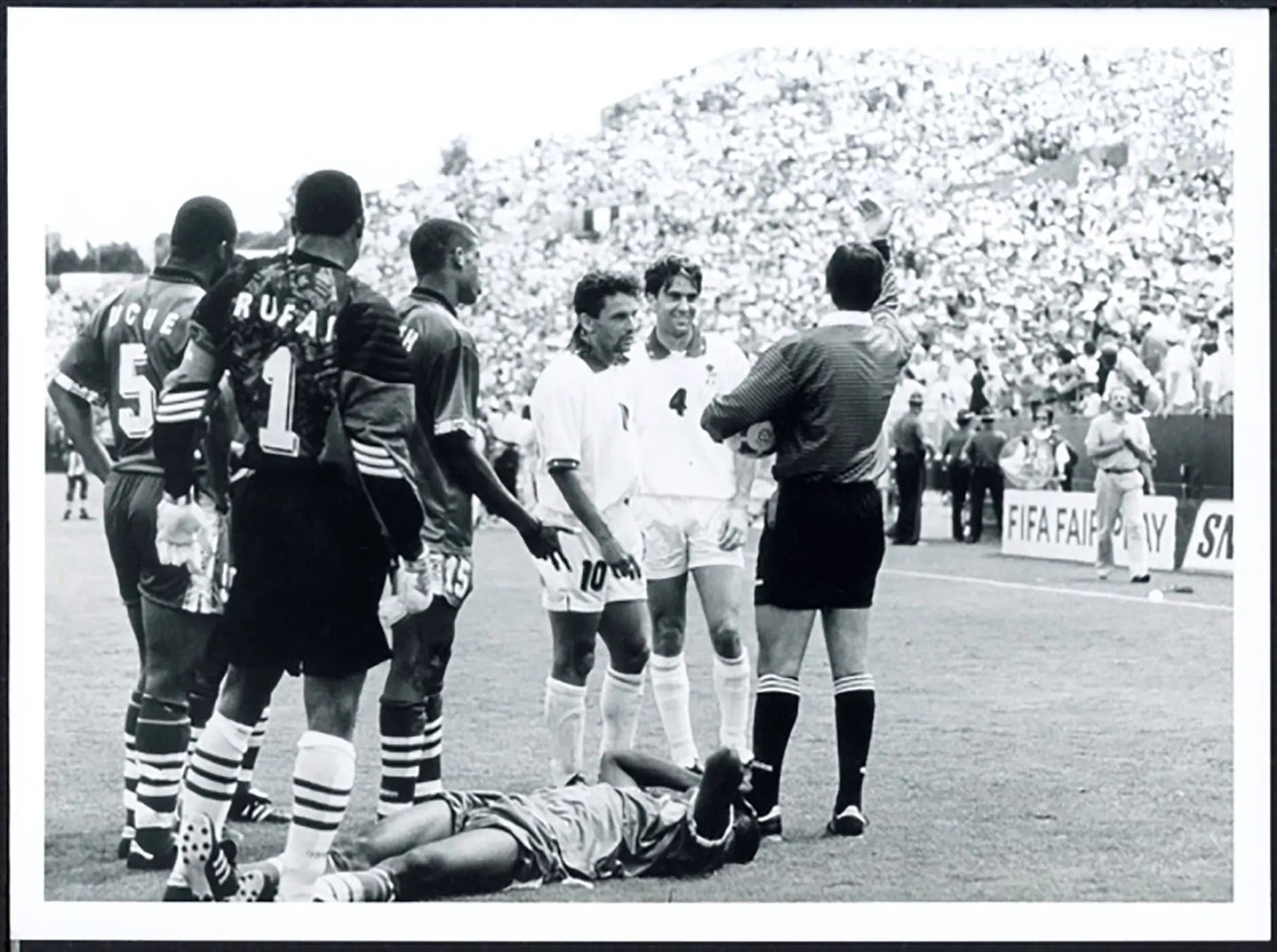 Mondiali 1994 Italia vs Nigeria Ft 5403 - Stampa 24x18 cm - Farabola Stampa ai sali d'argento