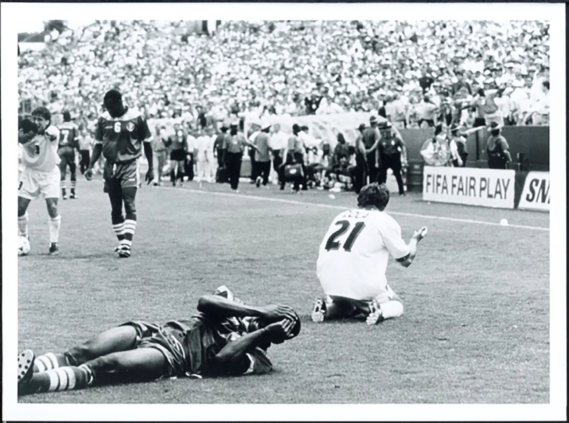 Mondiali 1994 Italia vs Nigeria Zola Ft 5401 - Stampa 24x18 cm - Farabola Stampa ai sali d'argento