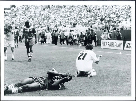 Mondiali 1994 Italia vs Nigeria Zola Ft 5401 - Stampa 24x18 cm - Farabola Stampa ai sali d'argento