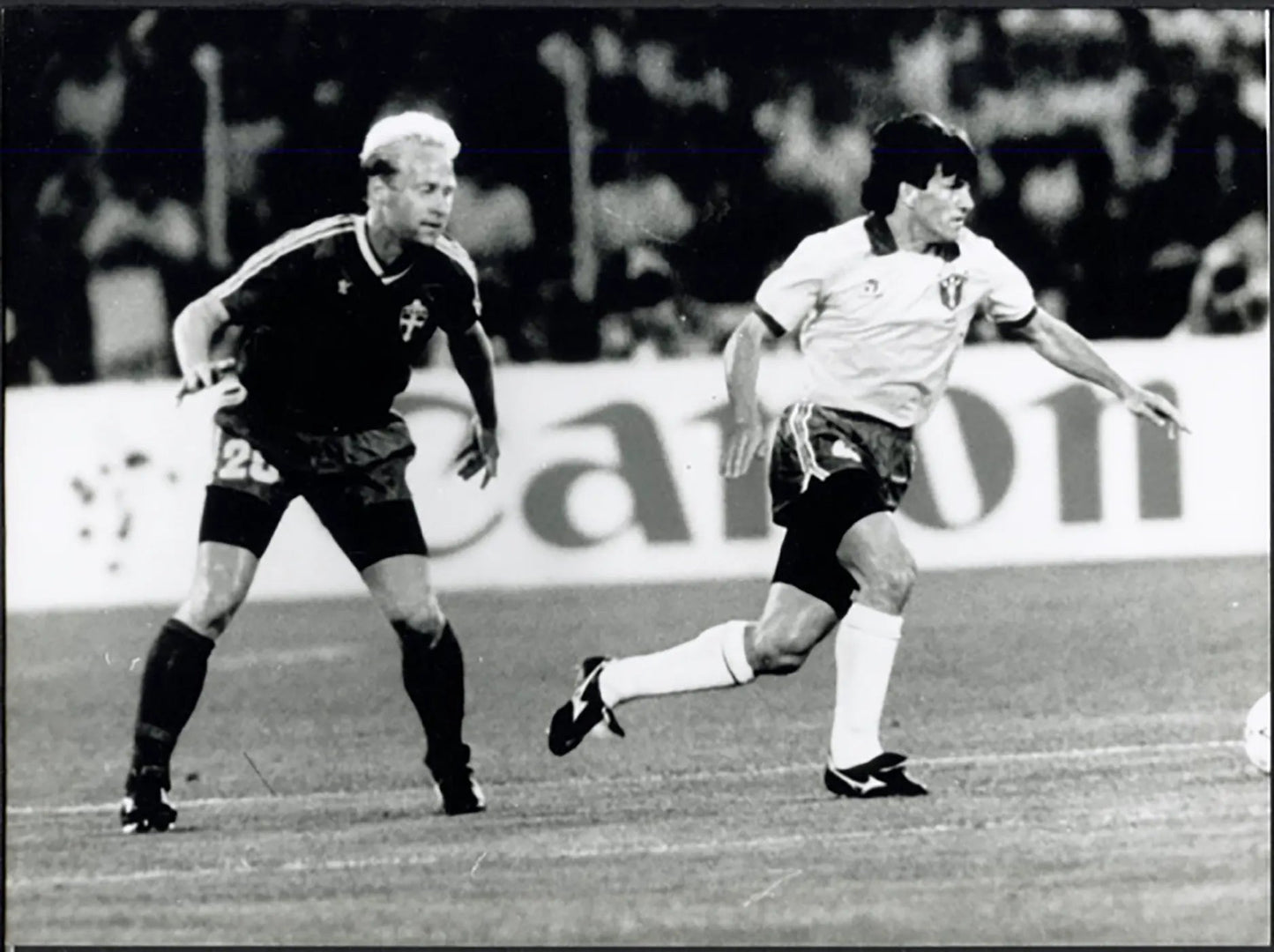 Mondiali Italia 90 Magnusson e Dunga Ft 5584 - Stampa 24x18 cm - Farabola Stampa ai sali d'argento