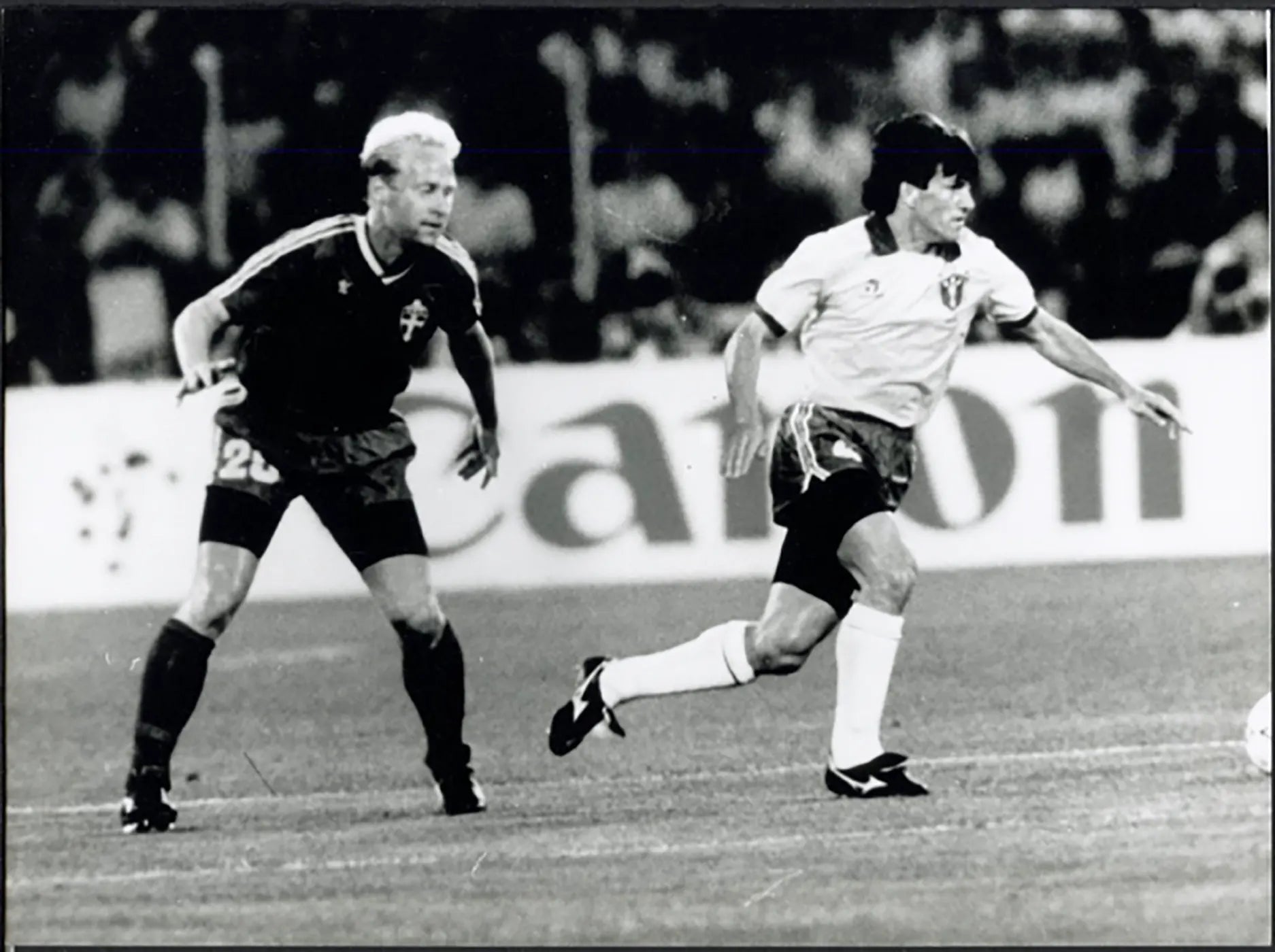 Mondiali Italia 90 Magnusson e Dunga Ft 5584 - Stampa 24x18 cm - Farabola Stampa ai sali d'argento