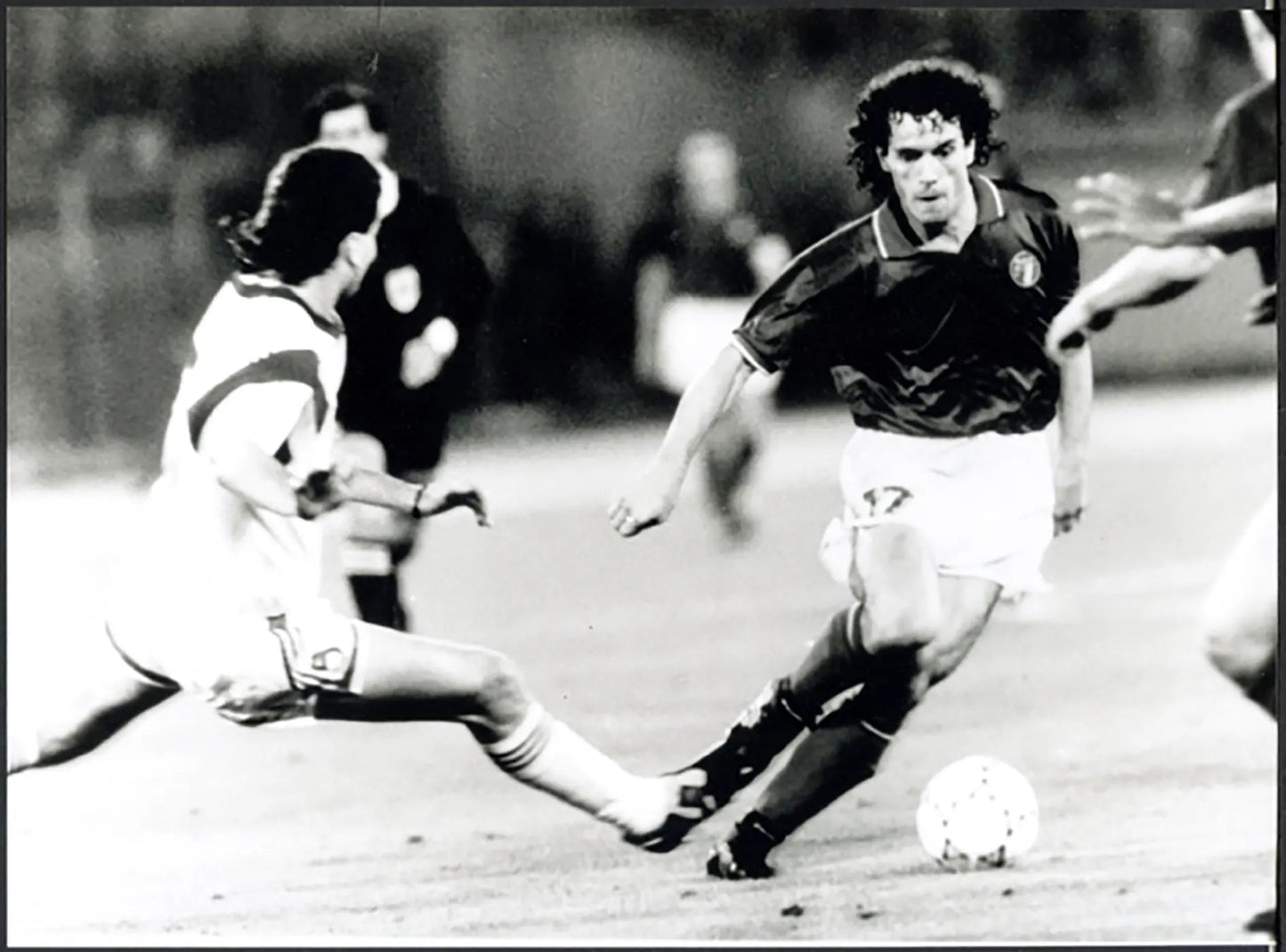 Mondiali Italia 90 Windischmann e Donadoni Ft 5636 - Stampa 24x18 cm - Farabola Stampa ai sali d'argento