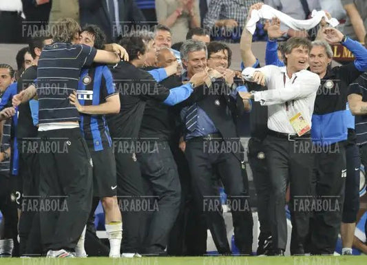 Mourinho, Oriali e Baresi, Bayern Monaco-Inter, 2010 - Farabola Immagine digitale
