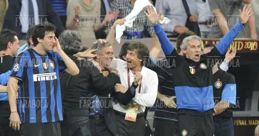 Mourinho, Oriali e Baresi, Bayern Monaco-Inter, 2010 - Farabola Immagine digitale