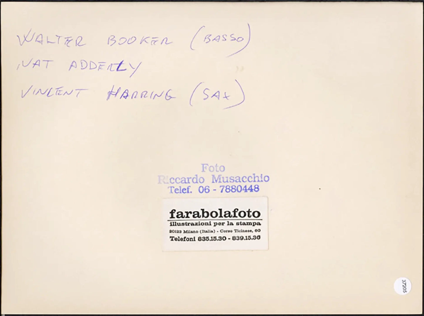 Nat Adderley Quintet anni 90 Ft 37205 - Stampa 24x18 cm - Farabola Stampa ai sali d'argento