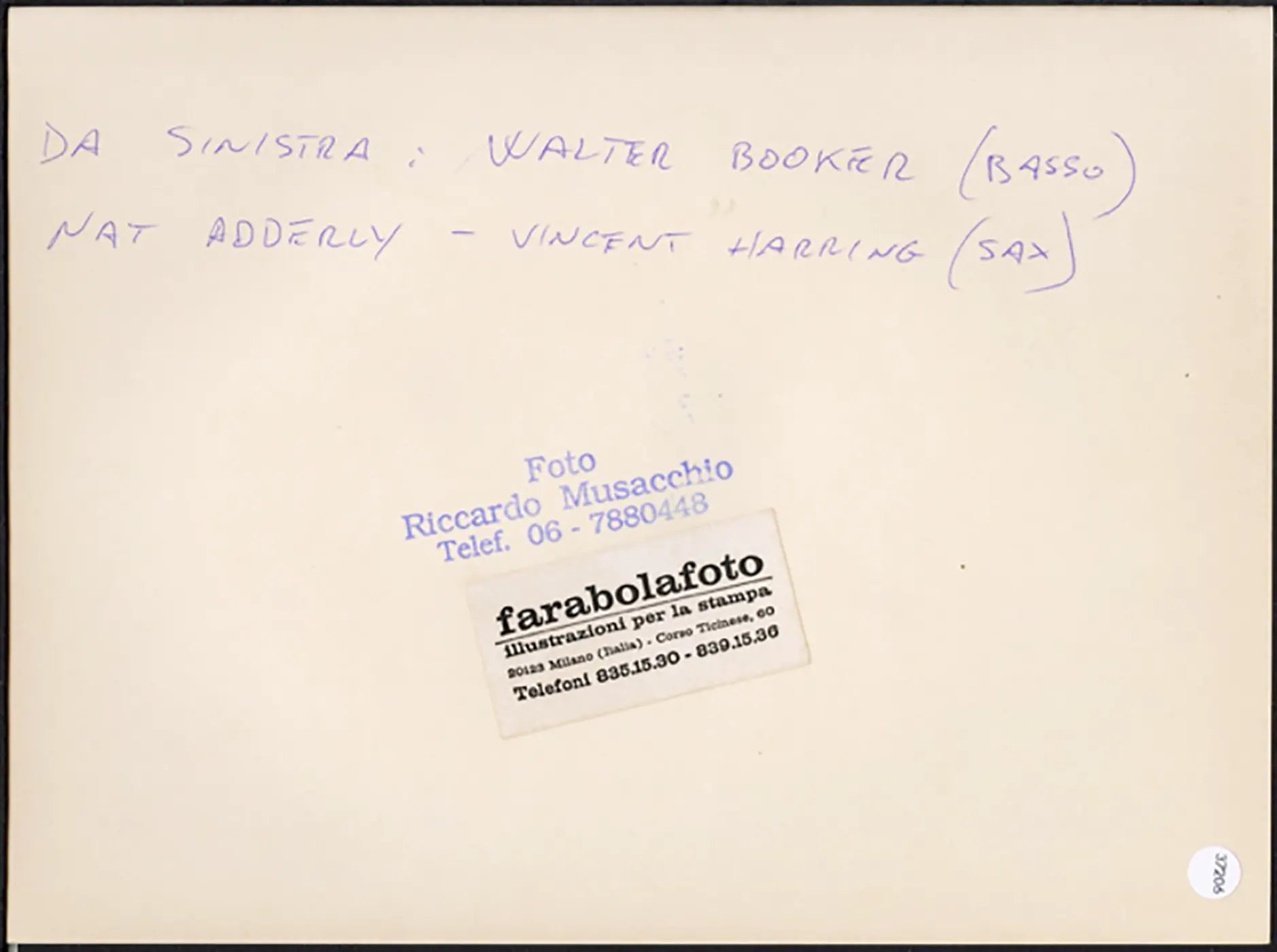 Nat Adderley Quintet anni 90 Ft 37206 - Stampa 24x18 cm - Farabola Stampa ai sali d'argento