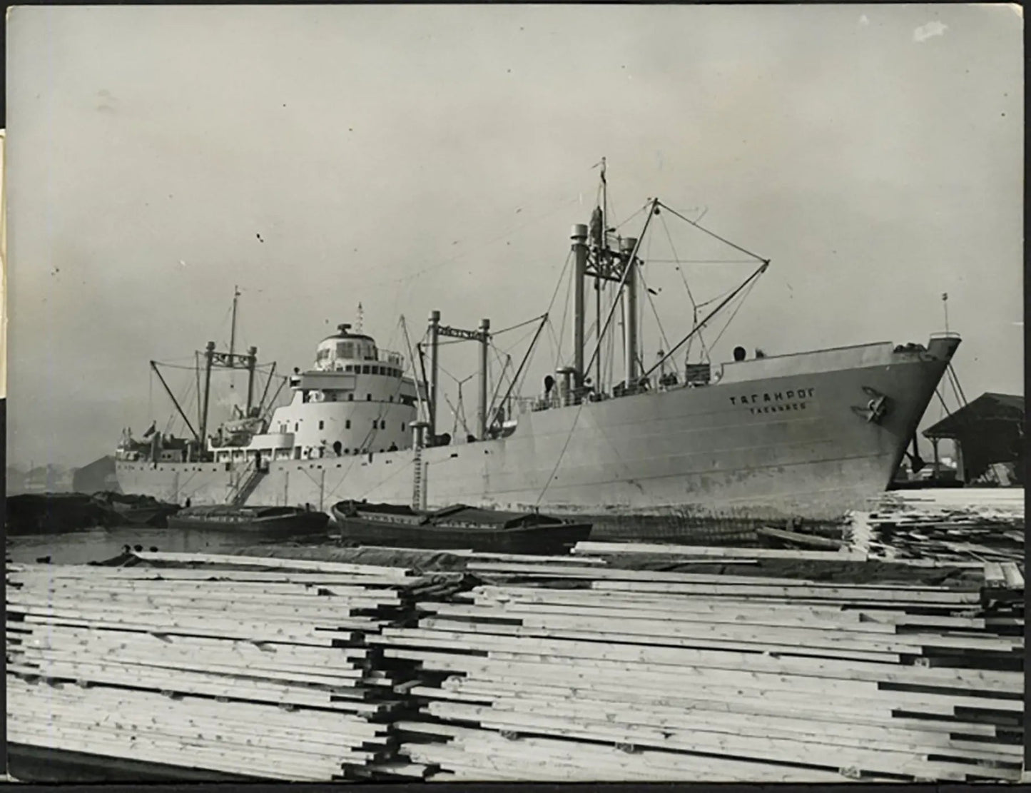 Nave mercantile russa Taganrog 1955 Ft 36973 - Stampa 20x15 cm - Farabola Stampa ai sali d'argento
