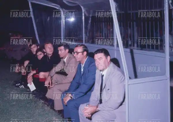Nereo Rocco, Giovanni Battista Monti e Giovanni Trapattoni, anni 60 - Farabola Immagine digitale