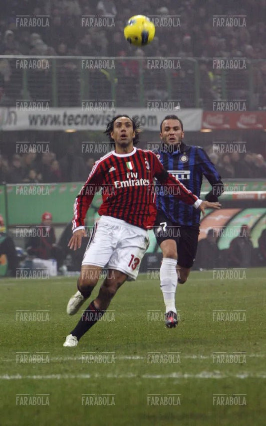 Nesta e Pazzini, Milan vs Inter, 2012 - Farabola Immagine digitale