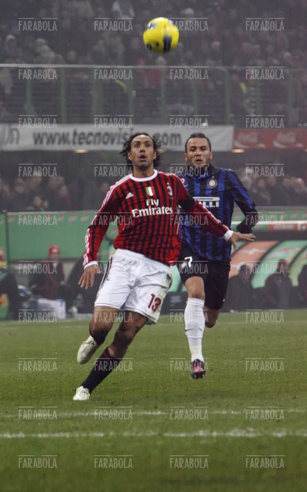 Nesta e Pazzini, Milan vs Inter, 2012 - Farabola Immagine digitale