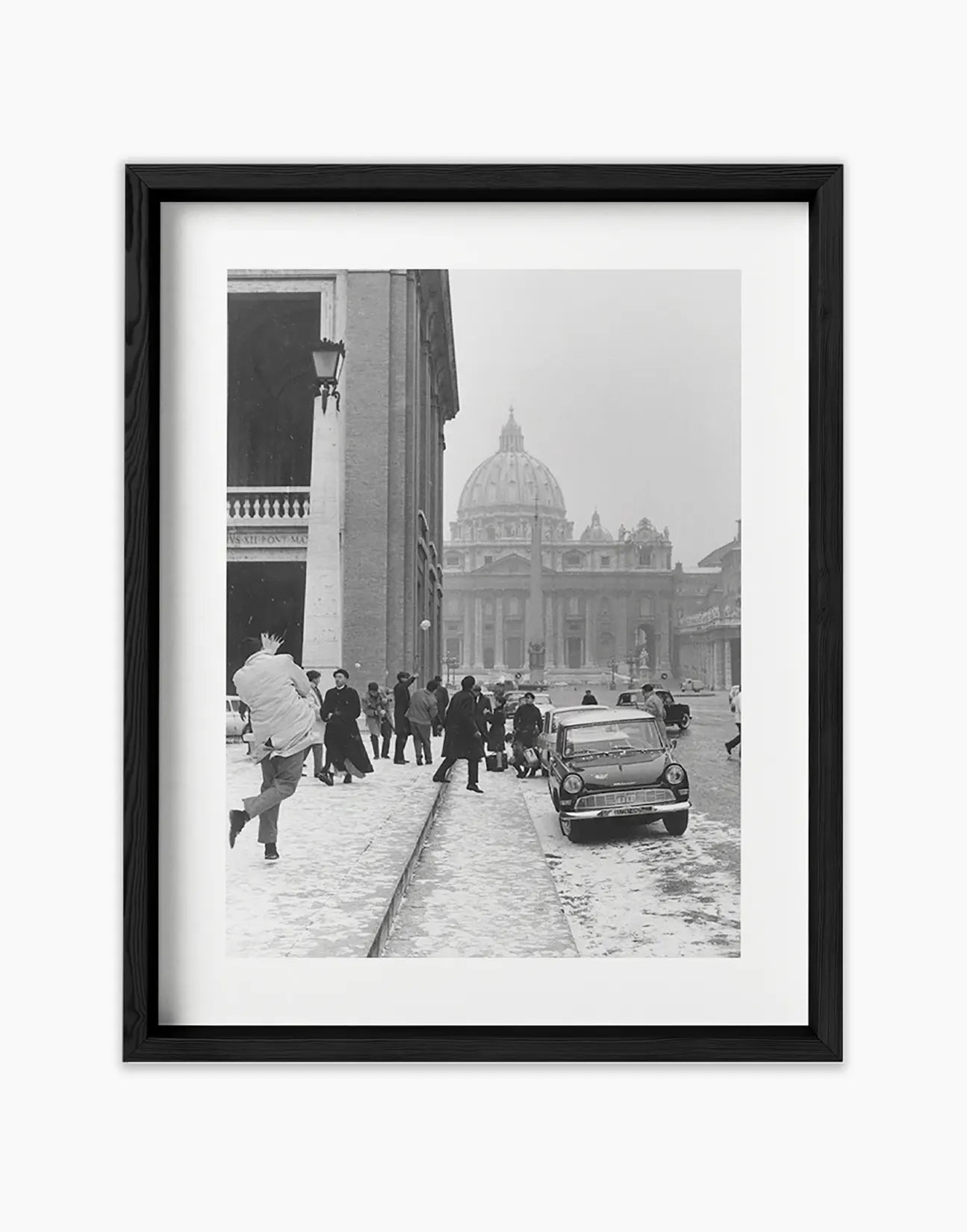 Neve a San Pietro, Roma 1963 - Farabola Fotografia