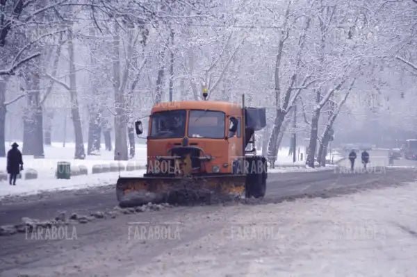 Nevicata a Milano, 1985 - Farabola Immagine digitale