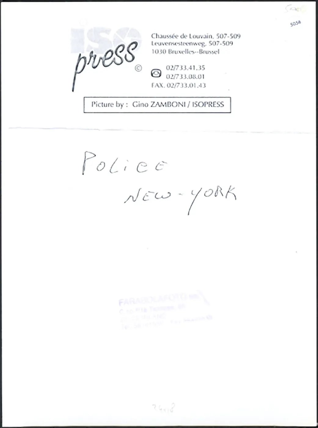 New York Polizia anni 90 Ft 5058 - Stampa 24x18 cm - Farabola Stampa ai sali d'argento