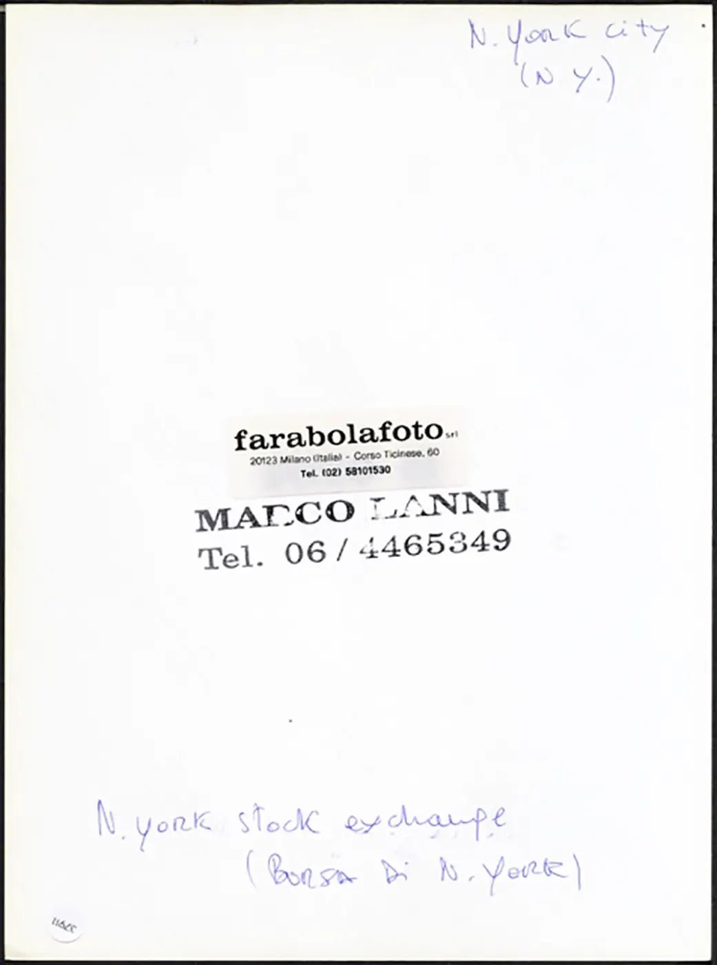 New York Stock Exchange anni 90 Ft 37911 - Stampa 24x18 cm - Farabola Stampa ai sali d'argento