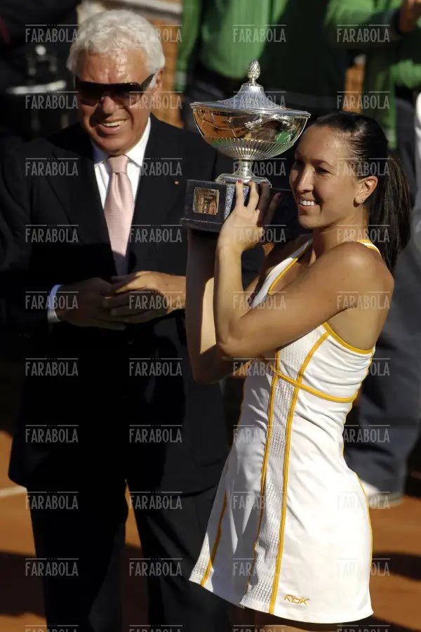 Nicola Pietrangeli e Jelena Jankovic, Internazionali di tennis, 2007 - Farabola Immagine digitale