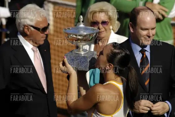 Nicola Pietrangeli e Jelena Jankovic, Internazionali di tennis, 2007 - Farabola Immagine digitale