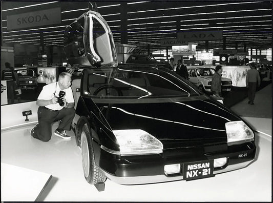 Nissan NX 21 Salone Auto Parigi 1984 Ft 37168 - Stampa 24x18 cm - Farabola Stampa ai sali d'argento