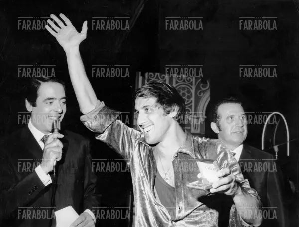 Nuccio Costa e Adriano Celentano, Premio della Popolarità, 1967 - Farabola Immagine digitale