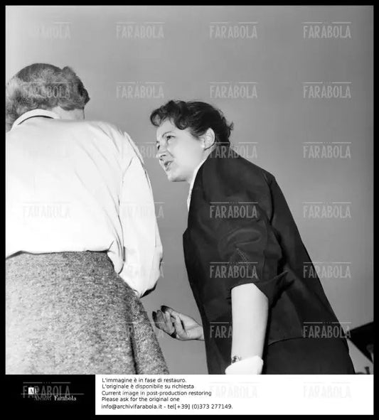 Omicidio Montesi, Annamaria Moneta Caglio, testimone, 1957 - Farabola Immagine digitale