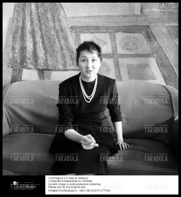 Omicidio Montesi, Annamaria Moneta Caglio, testimone, 1957 - Farabola Immagine digitale
