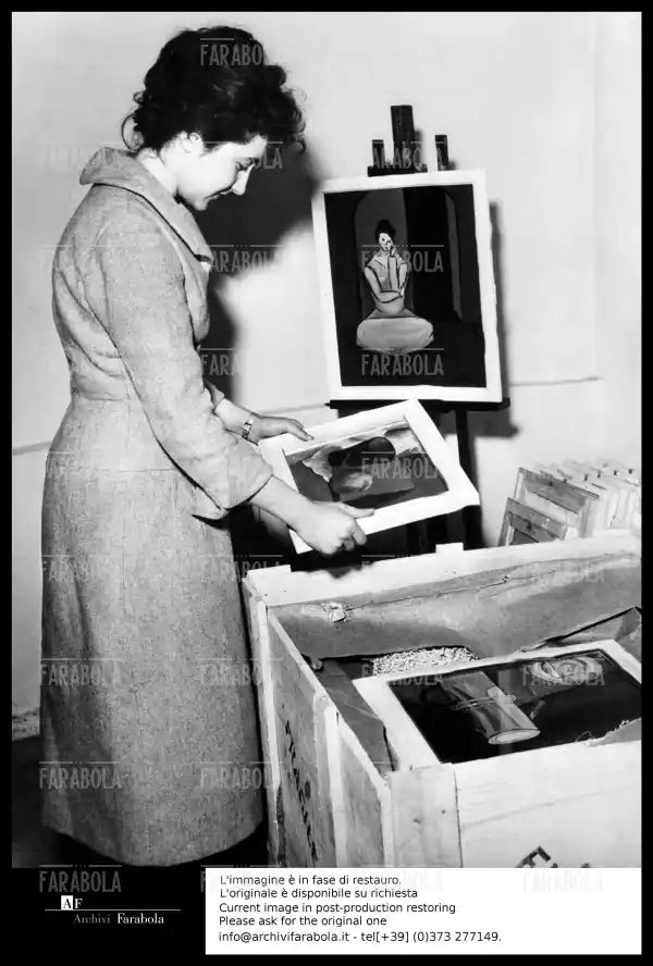 Omicidio Montesi, Annamaria Moneta Caglio, testimone, 1958 - Farabola Immagine digitale