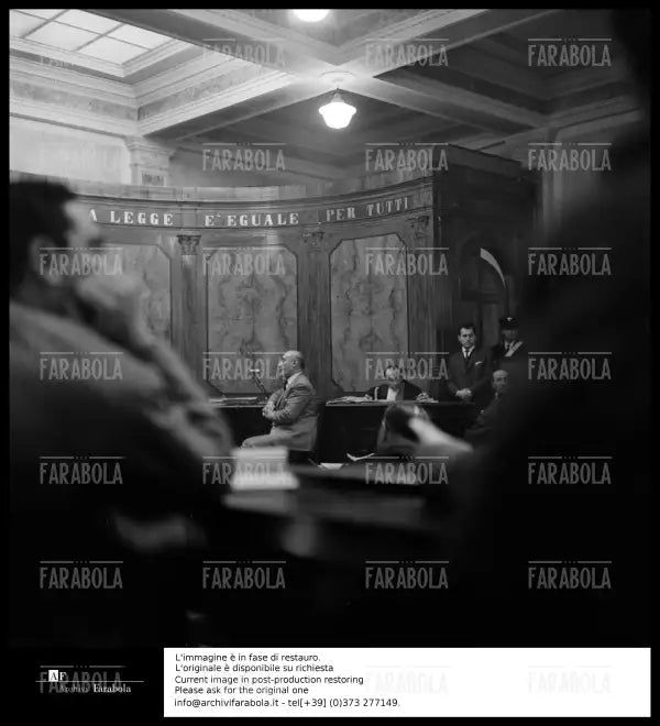 Omicidio Montesi, il marchese Ugo Montagna, 1957 - Farabola Immagine digitale