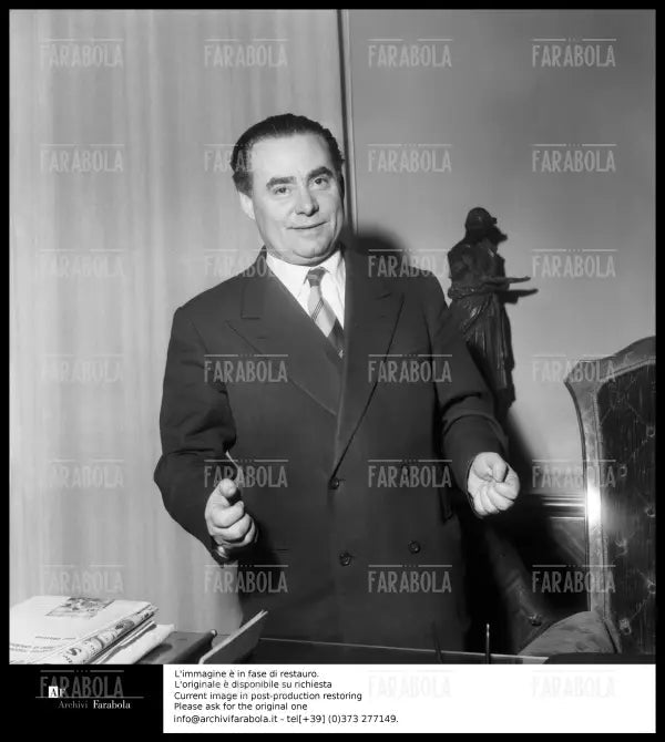 Omicidio Montesi, l'avvocato Giuseppe Sotgiu, 1954 - Farabola Immagine digitale