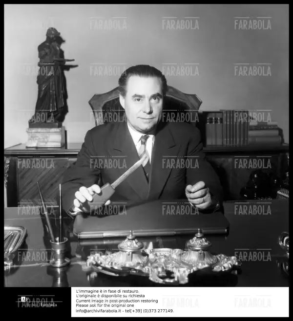 Omicidio Montesi, l'avvocato Giuseppe Sotgiu, 1954 - Farabola Immagine digitale