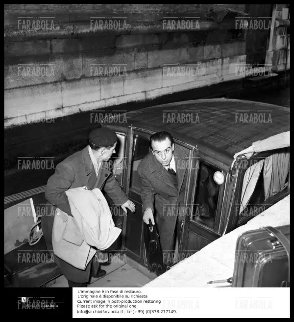 Omicidio Montesi, Piero Piccioni, 1957 - Farabola Immagine digitale