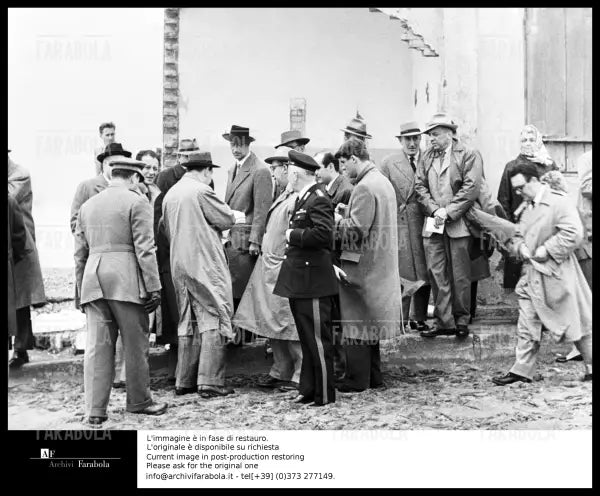 Omicidio Montesi, sopralluoghi sulla spiaggia di Torvaianica, 1957 - Farabola Immagine digitale