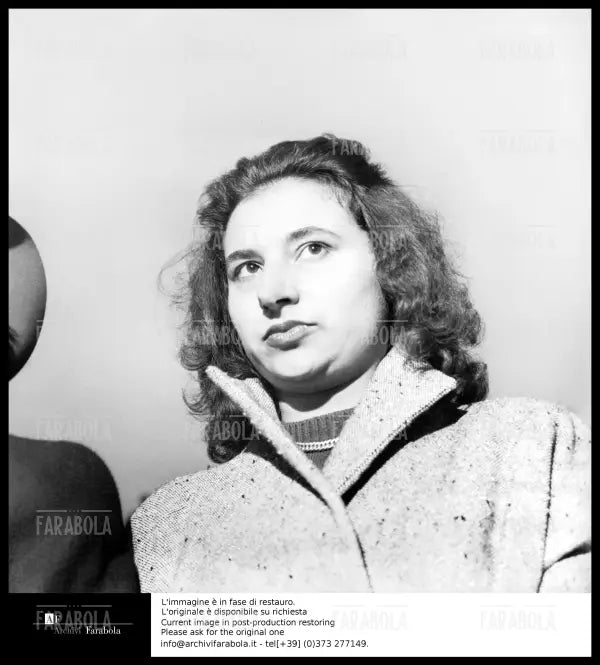 Omicidio Montesi, Wanda Montesi, sorella della vittima, 1957 - Farabola Immagine digitale