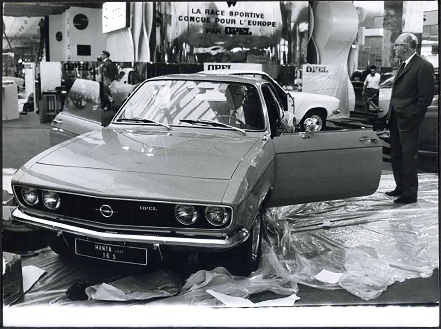 Opel Manta Salone Auto Parigi 1970 Ft 36476 - Stampa 24x18 cm - Farabola Stampa ai sali d'argento