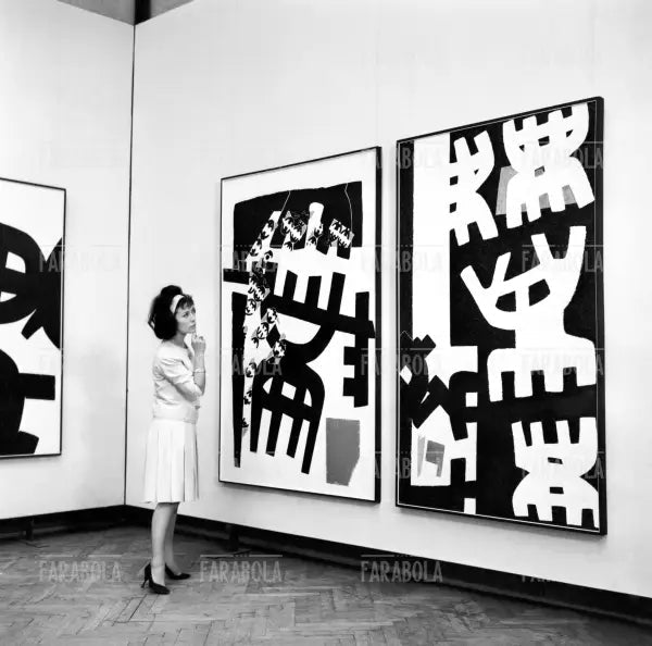 Opere di Capogrossi, Biennale d'arte di Venezia, 1962 - Farabola Immagine digitale