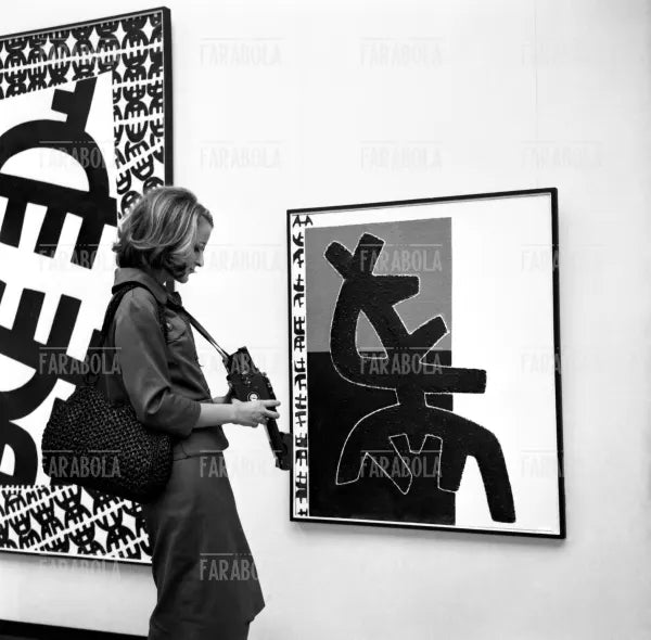 Opere di Capogrossi, Biennale d'arte di Venezia, 1962 - Farabola Immagine digitale