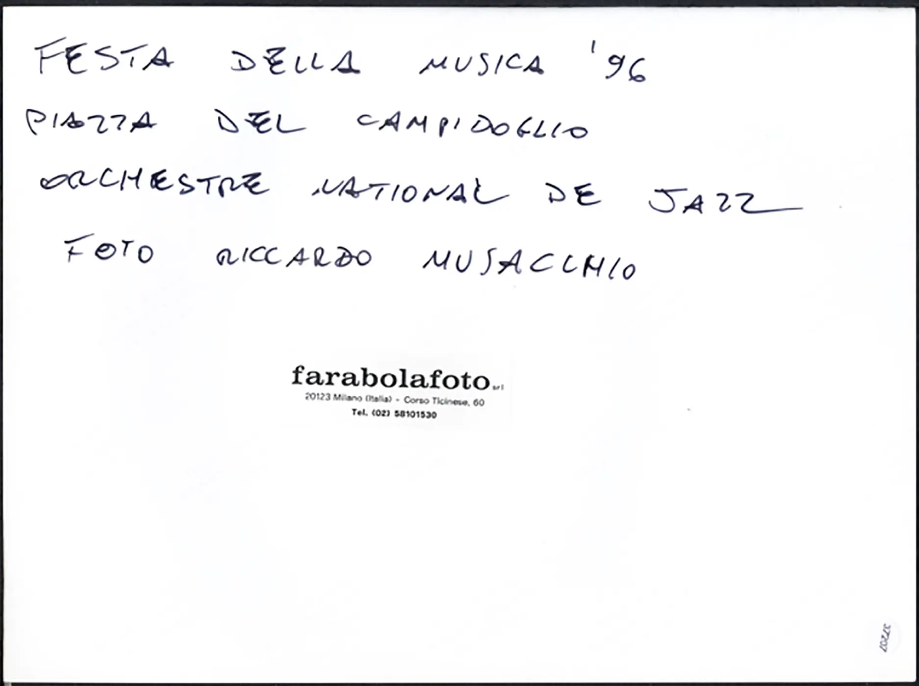 Orchestra National de Jazz 1996 Ft 37207 - Stampa 24x18 cm - Farabola Stampa ai sali d'argento