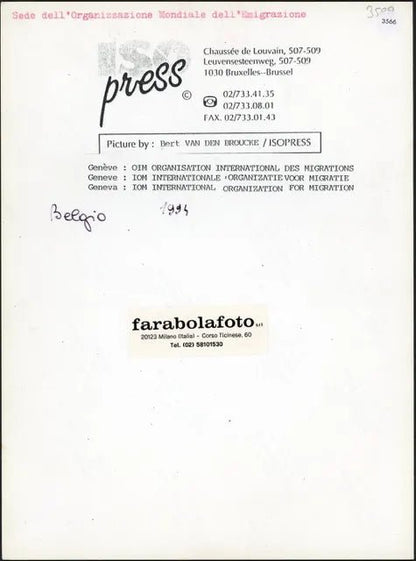 Organizzazione Mondiale Emigrazione 1994 Ft 3566 - Stampa 24x18 cm - Farabola Stampa ai sali d'argento