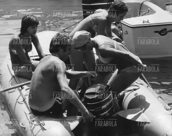 Ornella Vanoni e Danilo Sabatino, Porto Ercole, 1970 - Farabola Immagine digitale