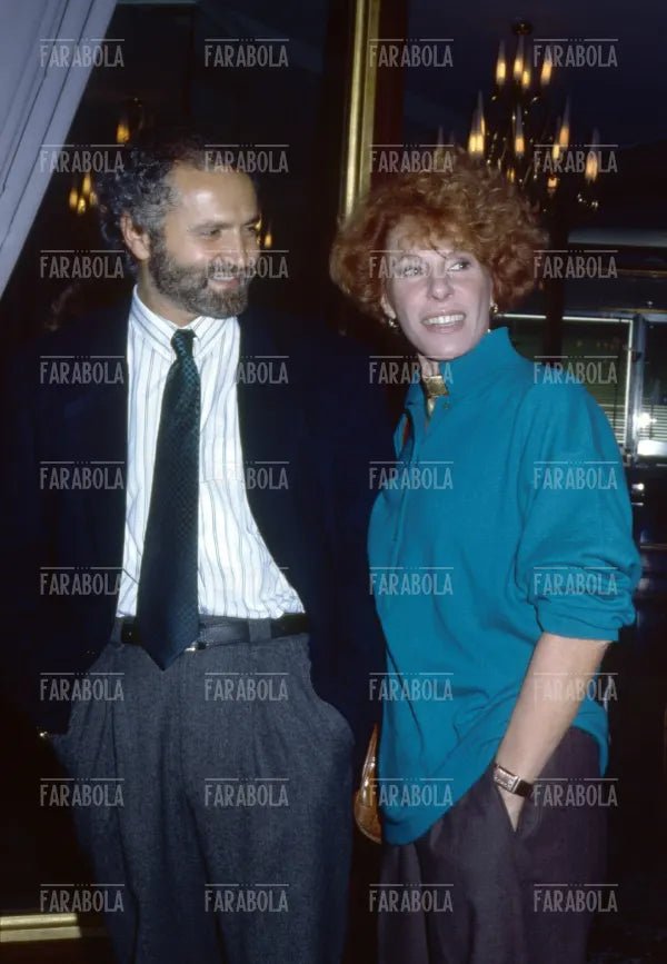 Ornella Vanoni e Gianni Versace, Milano, 1986 - Farabola Immagine digitale