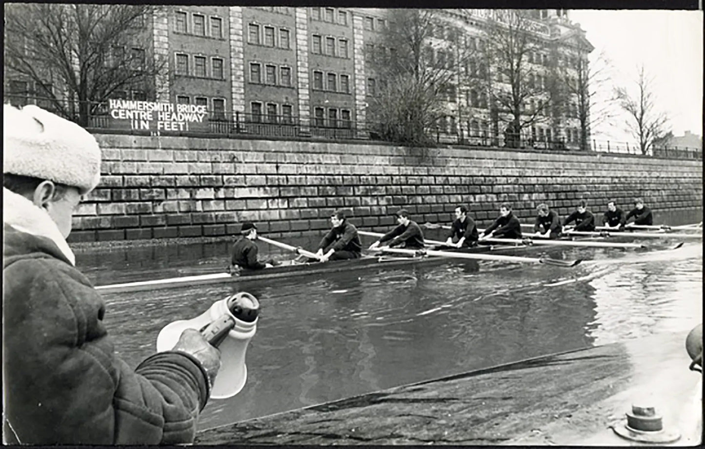 Oxford University Boat Race sul Tamigi Londra 1969 Ft 38033 - Stampa 26x17 cm - Farabola Stampa ai sali d'argento
