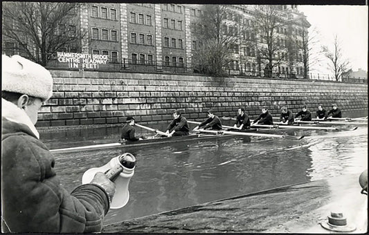 Oxford University Boat Race sul Tamigi Londra 1969 Ft 38033 - Stampa 26x17 cm - Farabola Stampa ai sali d'argento