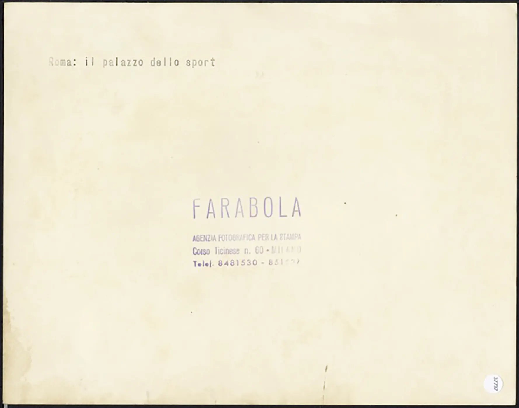 Palazzetto dello Sport Roma anni 60 Ft 37737 - Stampa 21x27 cm - Farabola Stampa ai sali d'argento