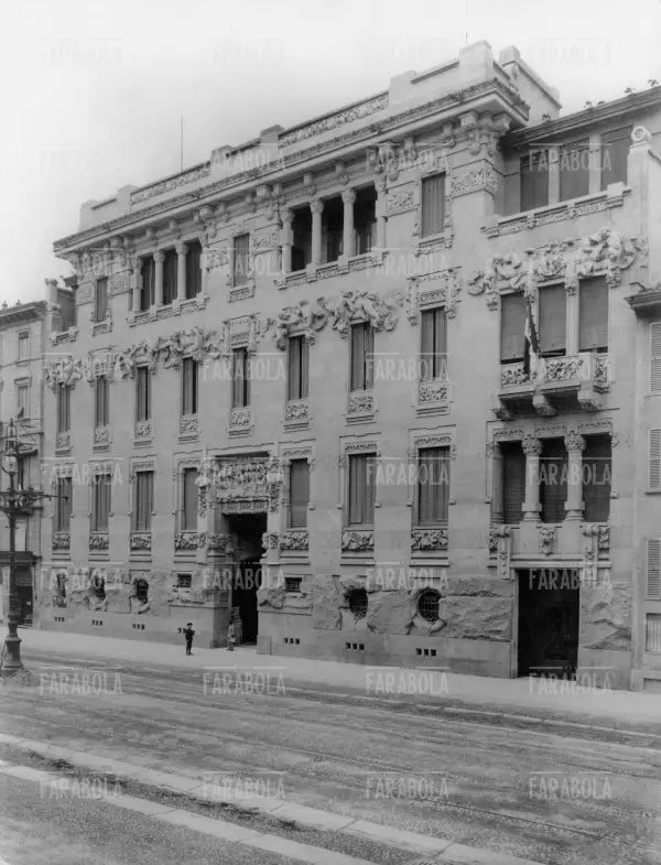 Palazzo Castiglioni in Corso Venezia, Milano, 1900 - Farabola Immagine digitale