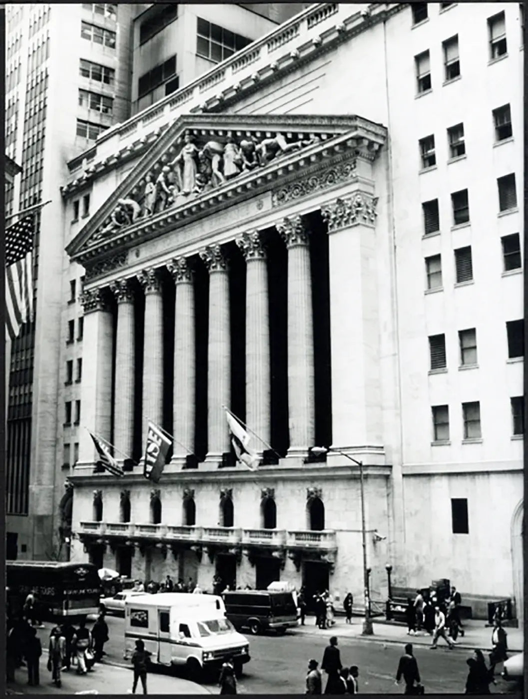 Palazzo della Borsa a New York anni 90 Ft 37952 - Stampa 24x18 cm - Farabola Stampa ai sali d'argento